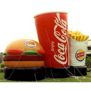 inflatable hamburger model